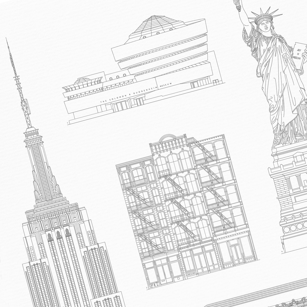 Poster van Iconics of New York | WIJCK. 